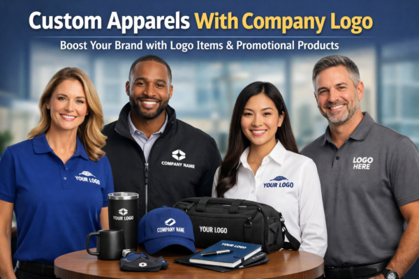Custom Apparels With Company Logo for Smart Branding