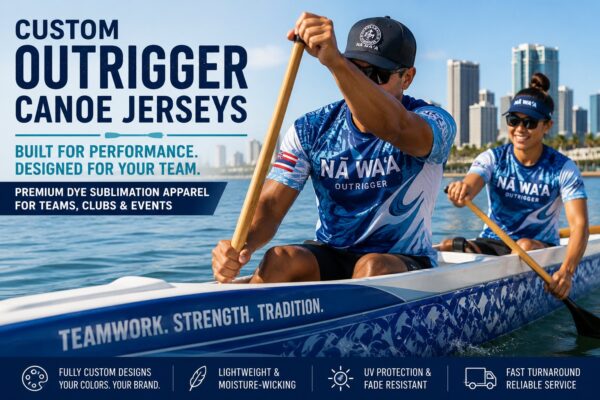 Custom Outrigger Canoe Jerseys for Teams & Clubs