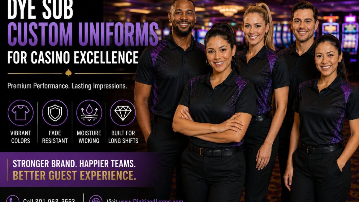 Dye Sub Custom Uniforms for Casino Branding