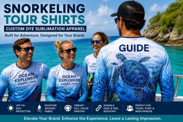 Snorkeling Tour Shirts for Custom Branded Experiences