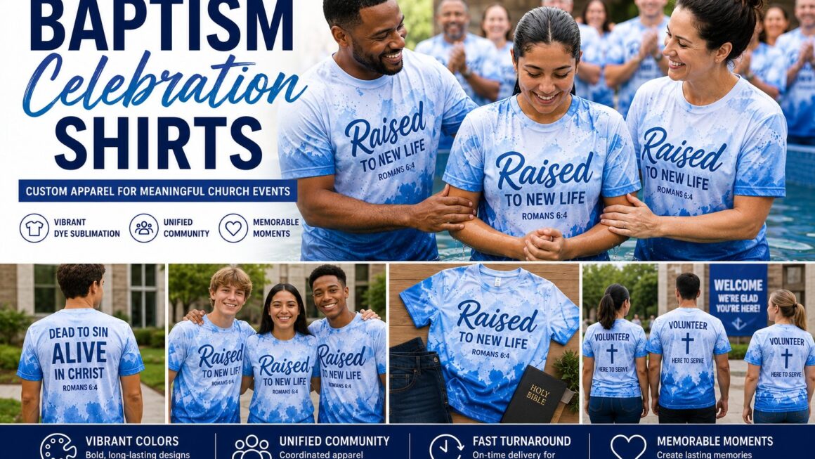 Baptism Celebration Shirts for Churches & Events