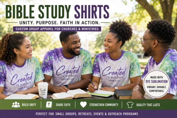 Bible Study Shirts for Groups, Churches & Events