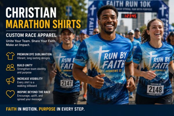 Christian Marathon Shirts: How Custom Race Apparel Builds Team Identity, Visibility, and Event Impact