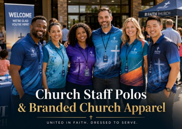 Church Staff Polos for Events, Sponsorships, and Team Identity
