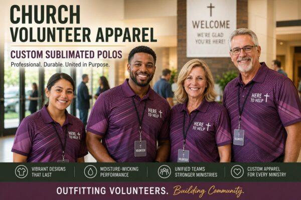 Church Volunteer Apparel: Custom Sublimated Polos Guide