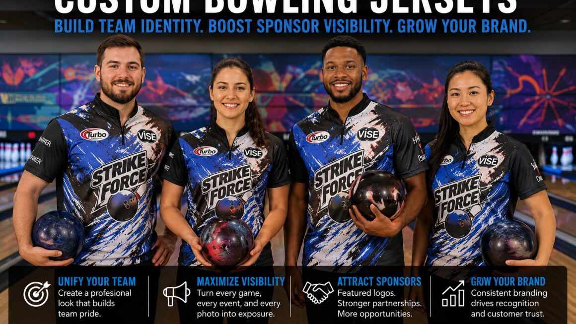 Custom Bowling Jerseys: How Branded Team Apparel Increases Visibility, Sponsorship Value, and Team IdentityCustom Bowling Jerseys: How Branded Team Apparel Increases Visibility, Sponsorship Value, and Team Identity