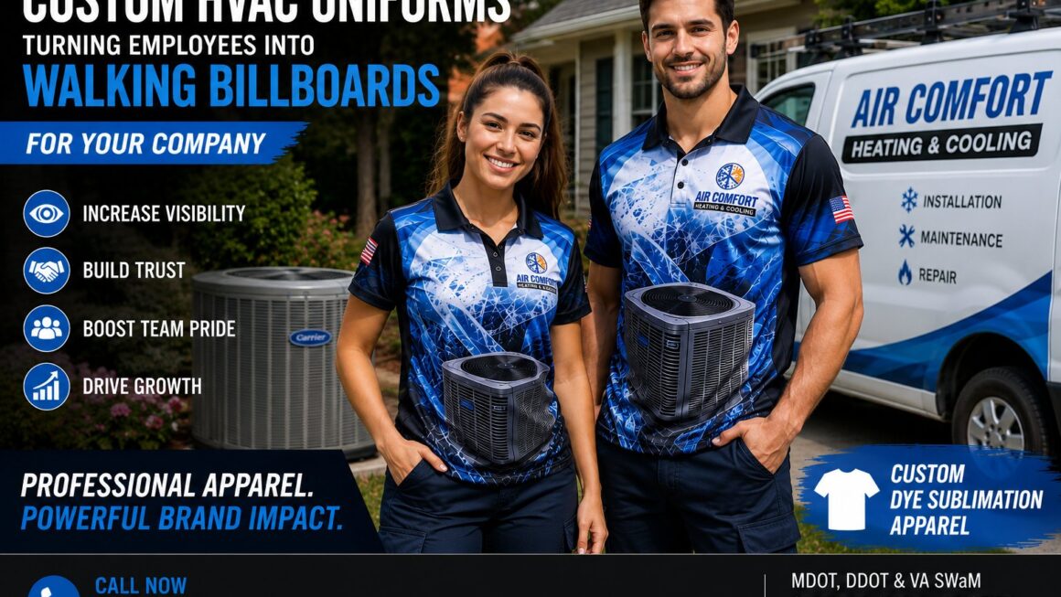 Custom HVAC Uniforms: How Branded Apparel Turns Technicians into Walking Billboards