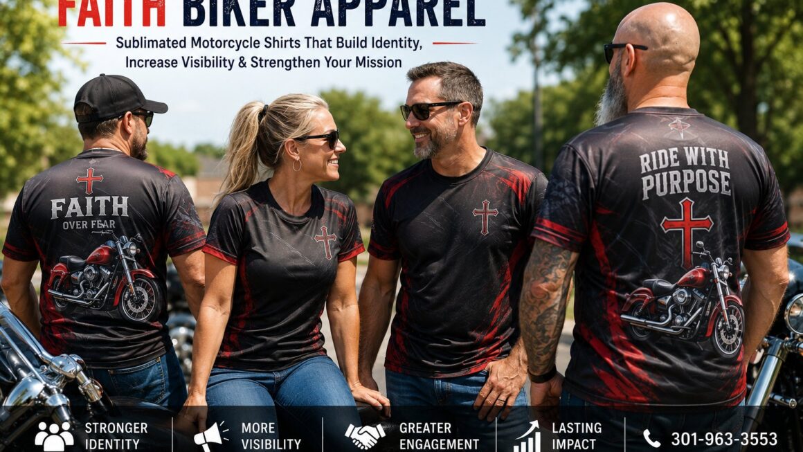 Faith Biker Apparel: How Sublimated Motorcycle Shirts Strengthen Identity, Visibility, and Brand Recognition