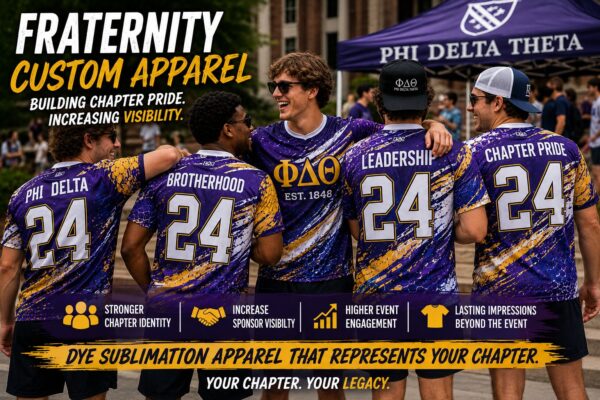 Fraternity Custom Apparel: A Complete Guide to Event Branding, Sponsor Visibility, and Chapter Engagement