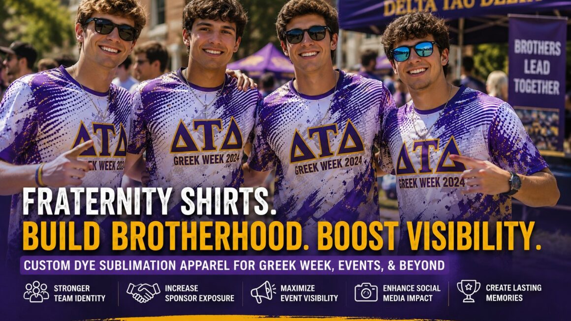 Fraternity Shirts: How Custom Apparel Builds Greek Identity, Sponsor Visibility, and Event Engagement