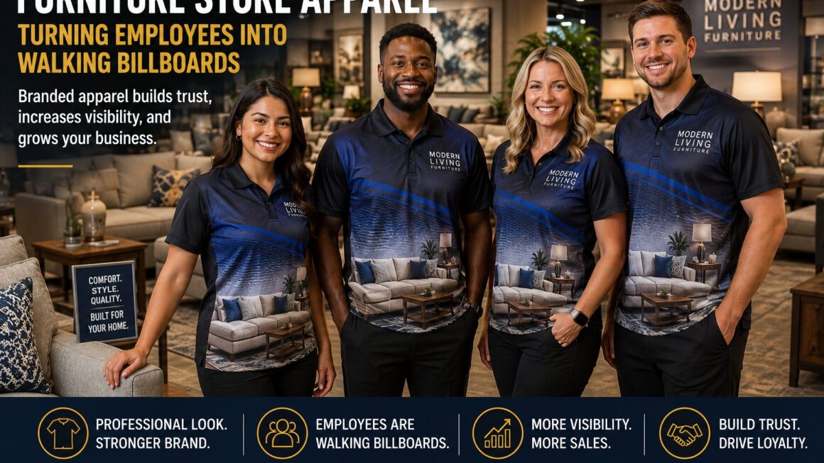 Furniture Store Apparel: How Branded Employee Apparel Increases Visibility, Trust, and Sales