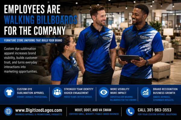 Furniture Store Uniforms: How Branded Apparel Turns Employees Into Walking Billboards