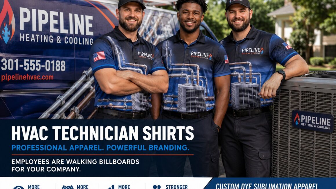 HVAC Technician Shirts: How Branded Apparel Turns Service Teams Into Powerful Marketing Assets