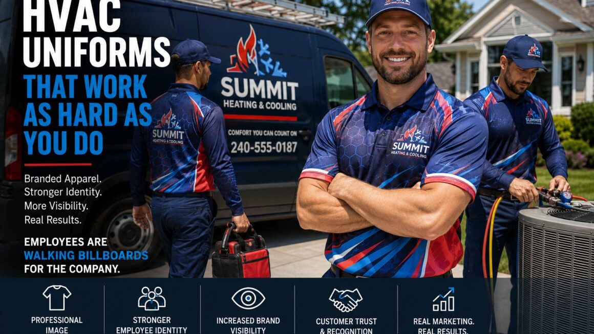 HVAC Uniforms: How Branded Apparel Drives Visibility, Trust, and Business Growth