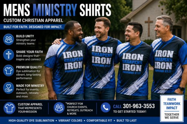 Mens Ministry Shirts: Custom Apparel for Church Teams
