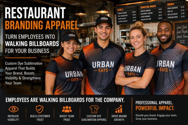 Restaurant Branding Apparel: How Custom Uniforms Turn Employees Into Walking Billboards