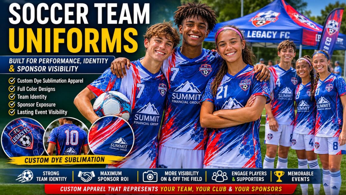 Soccer Team Uniforms: How Custom Apparel Builds Team Identity, Sponsor Visibility, and Event Recognition