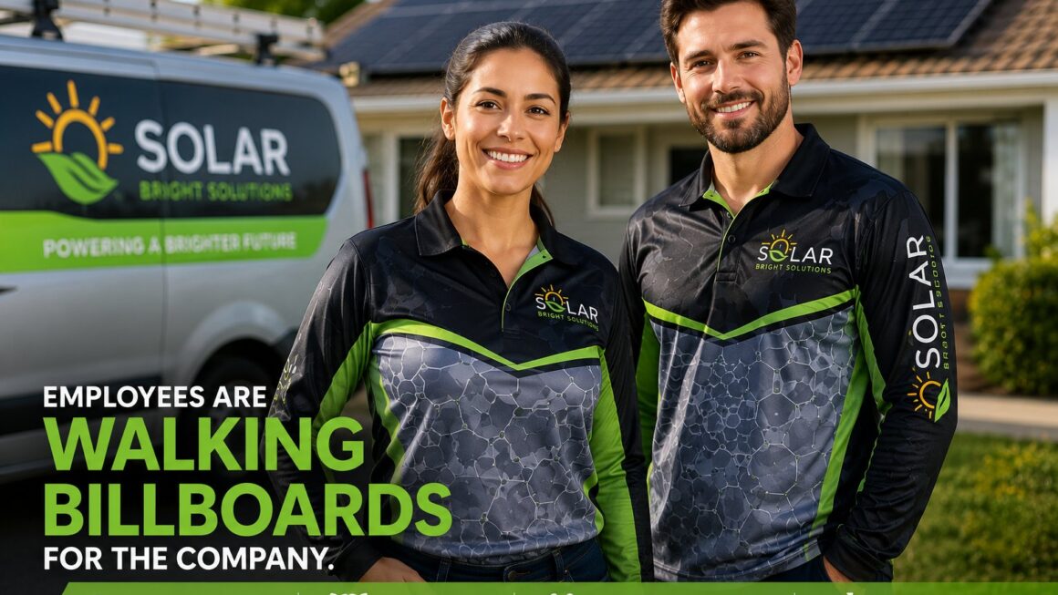 Solar Company Uniforms: How Branded Apparel Drives Visibility, Trust, and Business Growth