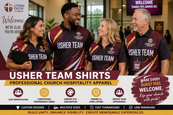 Usher Team Shirts for Professional Church Hospitality