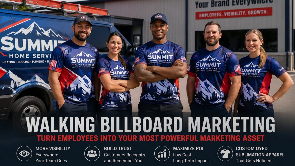 Walking Billboard Marketing With Employee Branding Apparel