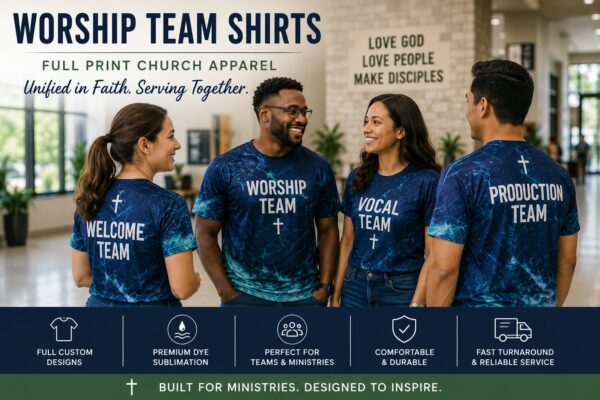Worship Team Shirts: Custom Apparel Guide for Churches