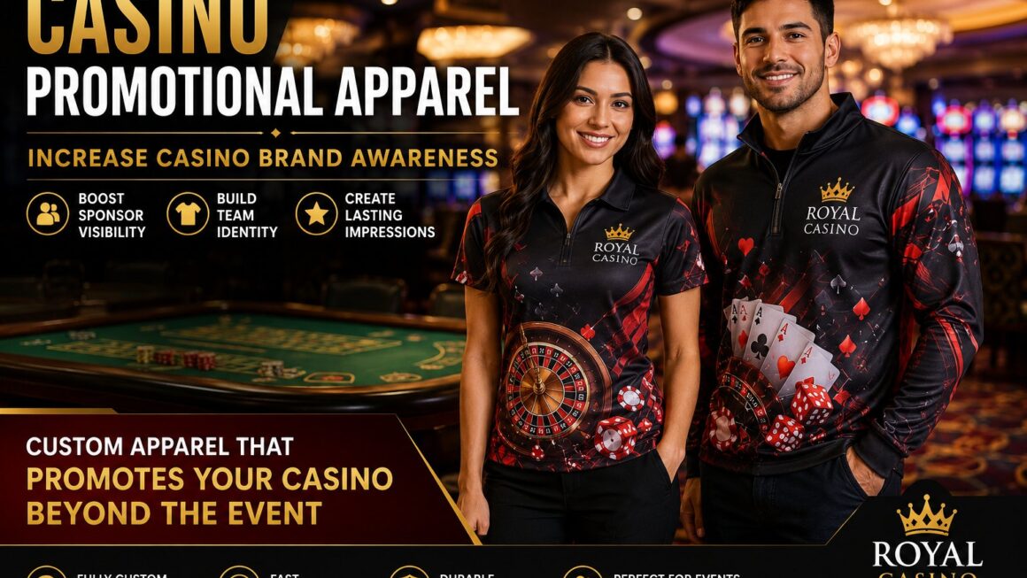 Casino Promotional Apparel: Increase Casino Brand Awareness with Custom Dye Sublimation Event Apparel