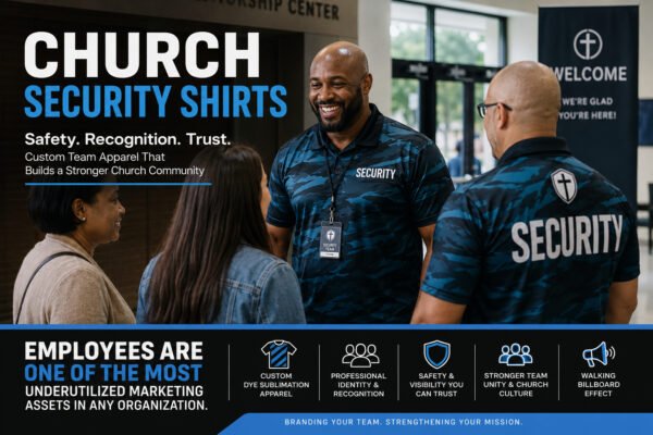 Church Security Shirts That Build Trust and Brand Visibility