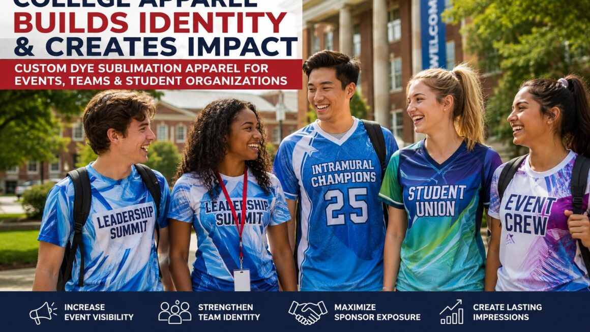 College Apparel: Custom Dye Sublimation Solutions for Campus Events, Teams & Student Organizations