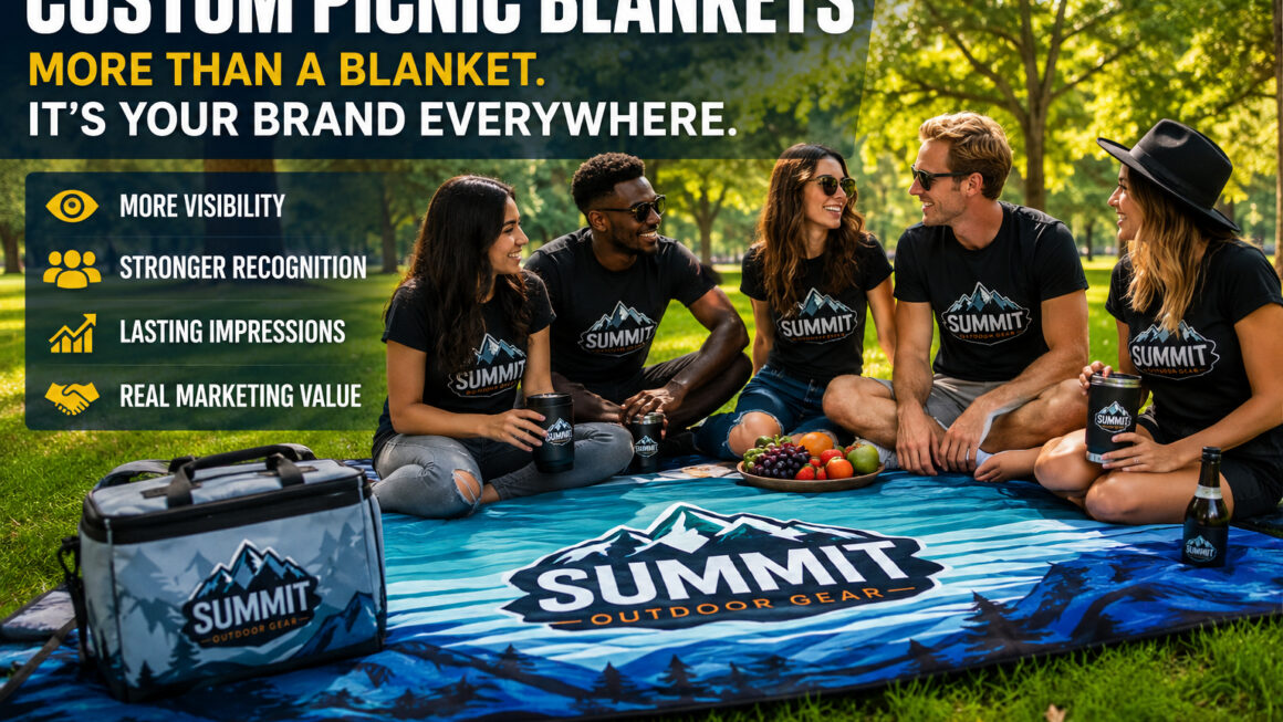 Custom Picnic Blankets for Business Brand Visibility