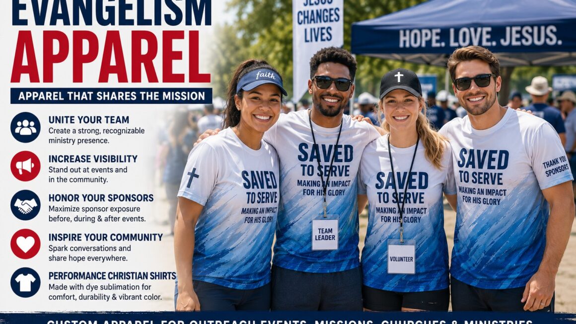Evangelism Apparel: How Custom Performance Christian Shirts Strengthen Outreach Events and Ministry Visibility