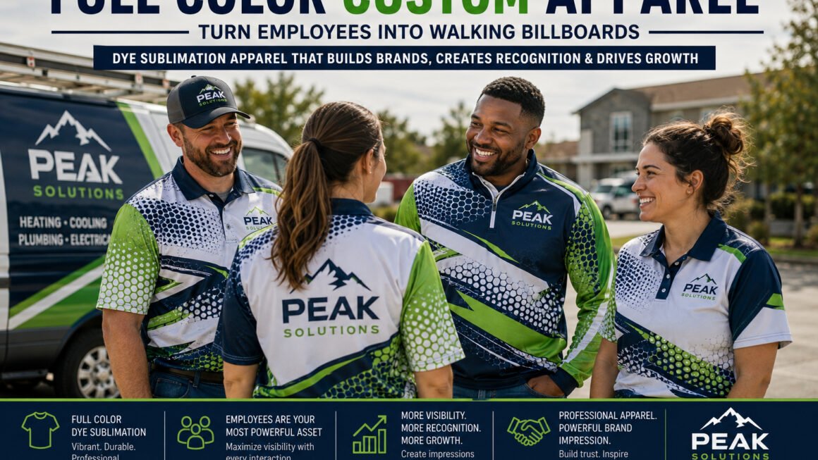 Full Color Custom Apparel: Turn Employees Into Ads