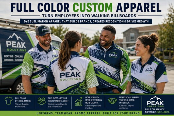 Full Color Custom Apparel: Turn Employees Into Ads