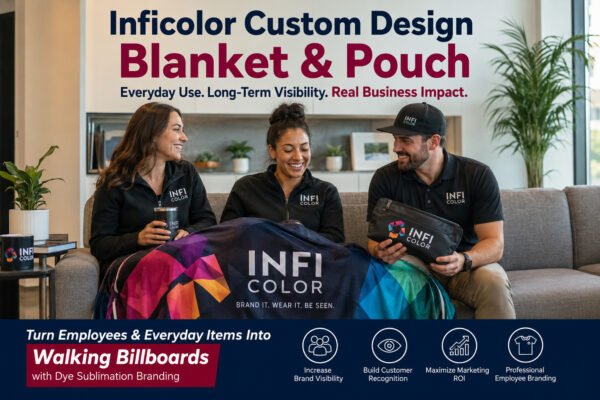Inficolor Custom Design Blanket & Pouch Branding ROI