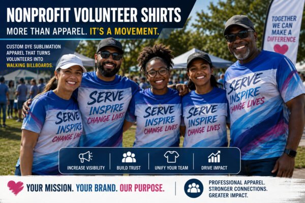 Nonprofit Volunteer Shirts That Build Brand Visibility