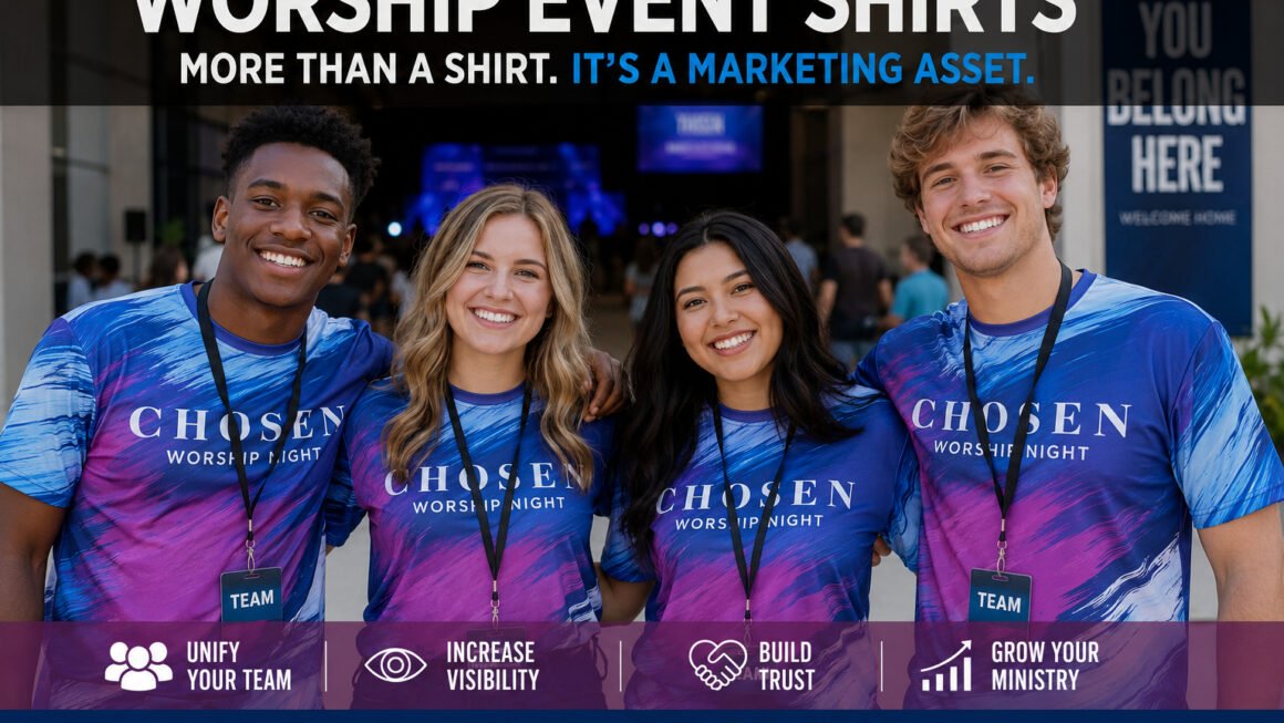 Worship Event Shirts That Build Brand Visibility